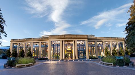 Ballroom Entrance, Glass Green House, Marriage Hall, Event Venue Spaces, Commercial Design Exterior, Chateau Style, Events Place, Modern Wedding Venue, Colonial Exterior