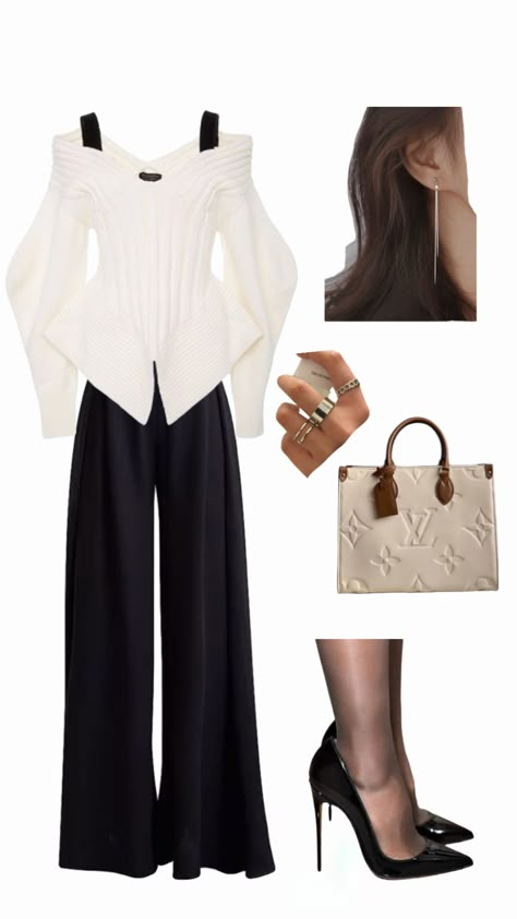 Classy Polyvore Outfits, Fancy Outfit Ideas, Elegant Outfit Casual, Elegant Church Outfits, What To Wear To Church, Basic Ootd, Dorothy Dandridge, Elegant Outfit Classy, Ootd Ideas