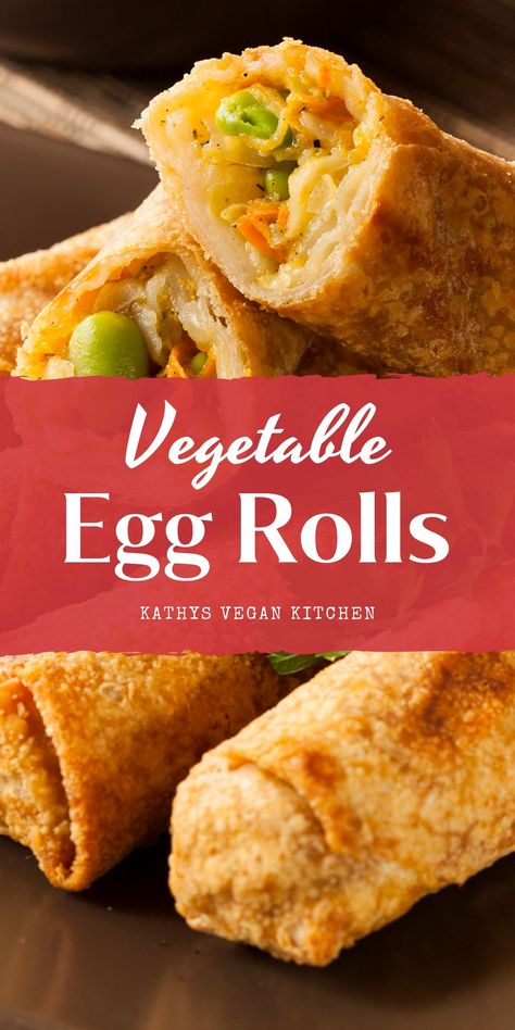 Easy Vegetable Egg Rolls, Veg Egg Roll Recipes, Cabbage Egg Rolls Recipes, Vegan Egg Rolls Recipes, Egg Roll Filling Recipes Vegetable, Egg Roll Recipes Vegetable, Vegetable Egg Rolls Recipe, Cabbage Egg Rolls, Gluten Free Egg Rolls