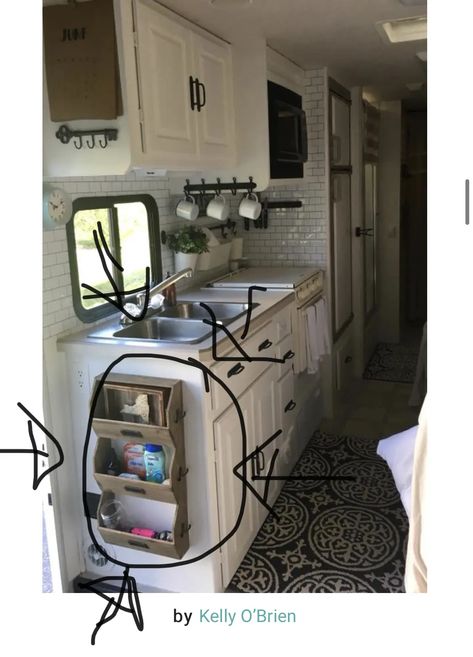 Rangement Caravaning, Renovated Farmhouse, Rv Decorating, Motorhome Remodel, Rv Interior Remodel, Camper Reno, Gorgeous Farmhouse, Camper Trailer Remodel, Camper Organization