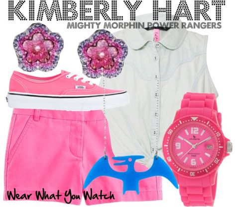 Inspired by Amy Jo Johnson as Pink Rangers Kimberly Hart the original pink ranger from Mighty Morphin Power Rangers. Kimberly Hart Outfits, Pink Power Ranger Aesthetic, Power Rangers Outfits, Ranger Outfit, Pink Ranger Kimberly, Amy Jo Johnson, Kimberly Hart, Pink Ranger, Pink Power Rangers