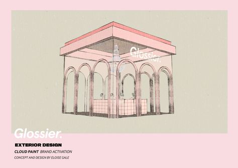 Designer Pop Up Store, Pop Up Brand Activation, Glossier Pop Up Store, Glossier Store Design, Retail Pop Up, Brand Pop Up, Glossier Event, Fashion Pop Up Store, Popup Store Design