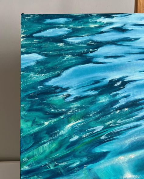 AZURE AMBIENCE Your own piece of ocean in your loving home 🩵 — Oil on canvas, 2023 50x70 cm | 19,6x27,5 inches 990$, free shipping worldwide 🌎 Artwork is available by link in bio or dm #seapainting #oilpaintingoncanvas #oceanpainting #oceanpainting #greenwater #marineart #wavepainting #waves #paintingoncanvas #interiorpainting #wave #artcollector #valeriaocean #valeriaoceanart #canvaspainting #usaart #theusa #americanart #interiordesignideas#interiorinspiration #interiorstyle#calmwater... Water Artwork, Sea Scape, Watercolor Wave, Sailing Art, Art Studio Room, Oil Pastel Paintings, Marine Art, Art Studio At Home, Wave Painting