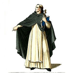 Medieval Priest, Friar, or Monk (1) Medieval Friar, Pope Joan, Priest Outfit, Dominican Friar, Canterbury Tales, Catholic Priest, Middle Age Fashion, Fantasias Halloween, Medieval Fashion