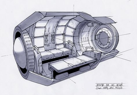 Prop Reference, Futuristic Concept Art, Armor Vest, Escape Pod, Spaceship Interior, Star Wars Room, Science Fiction Artwork, Star Wars Spaceships, Sci Fi Design