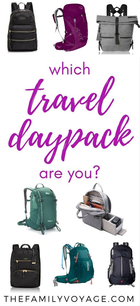 Since I forgot to bring a daypack for travel on our trip around the world, I've spent plenty of time lusting after these daypacks for women. Whether you prefer a hiking backpack, more stylish backpacks or even a camera backpack, you'll find great choices. What's you fave? #travel #gear #femaletravel #backpack Daypacks For Women, Best Travel Luggage, Camera Backpack, Travel Gadgets, Travel Daypack, Family Travel Destinations, Stylish Backpacks, Travel App, Travel List