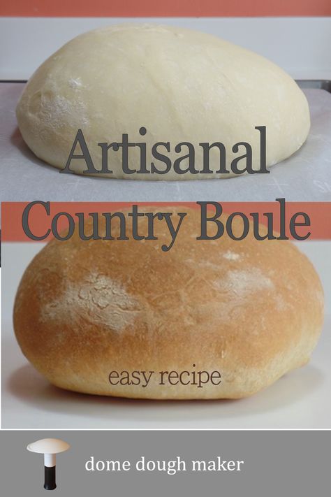 Boule Bread Recipe Dutch Ovens, Dutch Oven Bread Recipes Cast Iron Pot, Banneton Bread Recipes, Bread Boule Recipe, Dome Recipe, Boule Bread Recipe, Bread Boule, Easy Artisan Bread, Boule Bread