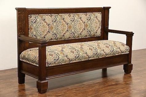 Craftsman Lamps, House Sofa, Settee Bench, Sofa Design Wood, Painting Wooden Furniture, Hall Bench, Wooden Sofa Set Designs, White Furniture Living Room, Wooden Sofa Designs