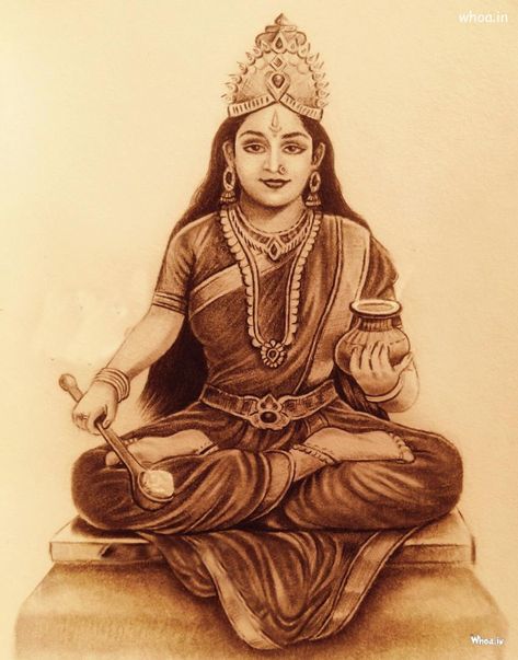 Annapurna Mata Hd Images And Pictures , Annapurna Mata Imgs Lakshmi Devi Drawing Pencil, Annapurna Devi Goddesses Painting, Annapurna Painting, Annapurna Devi Painting, Annapurna Devi Goddesses, Annapurna Mata, Goddess Annapurna Devi, Annapurna Devi, Parvati Maa