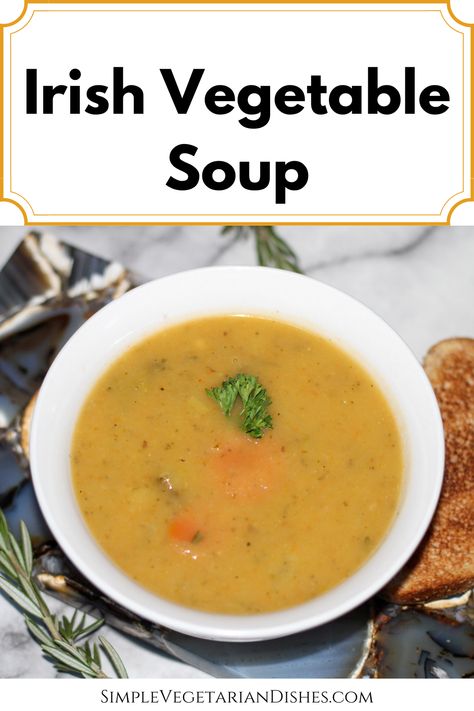 Irish vegetable soup recipe Irish Vegetable Soup, Vegetarian Vegetable Soup, Veggie Soup Recipes, Comfort Soup Recipes, Veg Soup, Vegetarian Soup Recipes, Winter Cooking, Simple Farmhouse, Vegan Soup Recipes