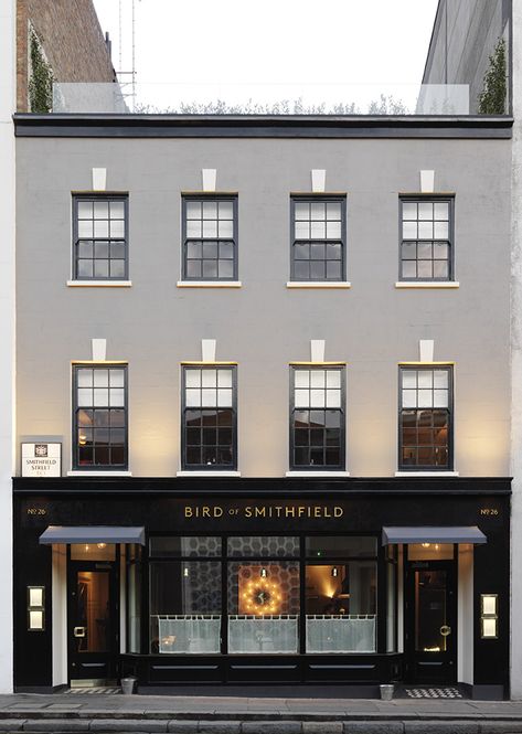 Hotel Facade, Retail Facade, London Cafe, Restaurant Exterior, Hotel Exterior, Storefront Design, Shepherd's Pie, Shop Fronts, Shop Front Design