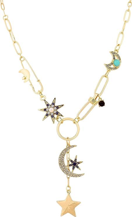 Amazon.com: Sacina Boho Gothic Gold Moon and Star Necklace, Star Necklace, Moon Necklace for Women, Boho Necklace, Gothic Necklace, Christmas New Year Jewelry Gift For Women: Clothing, Shoes & Jewelry Eras Tour Jewelry, Taylor Swift Outfit Ideas, Sparkly Bodysuit, New Year Jewelry, Moon Star Necklace, Boho Pendant Necklace, Concert Attire, Wedding Jewelry And Accessories, Gothic Boho