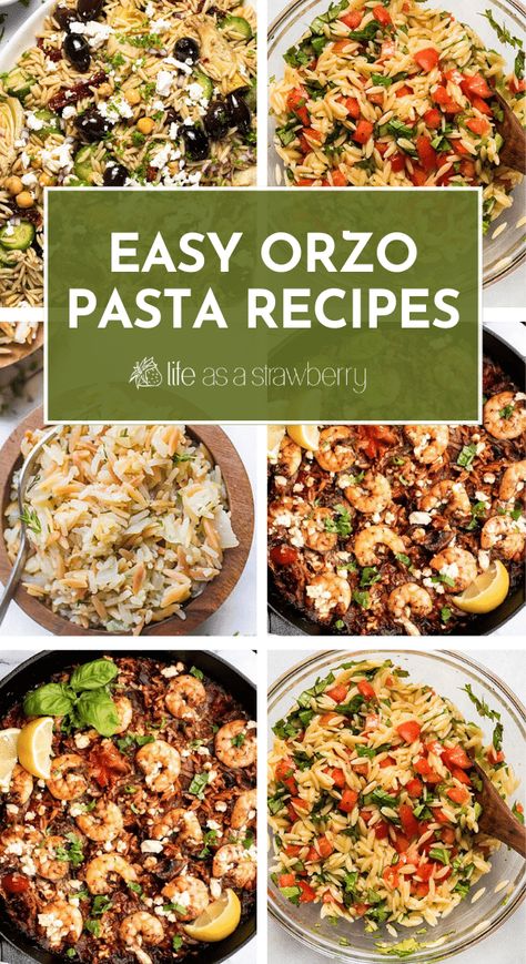 Orzo Recipes With Chicken, Easy Orzo Recipes, Simple Orzo, Orzo Recipes Side, Orzo Dinner Recipes, Chicken Florentine Soup, Simple Side Dishes, Easy Orzo, Orzo Pasta Recipes