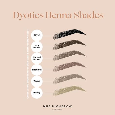 Dyotics brow henna comes in a wide range of 6 intense, long-lasting shades. Straight from the bottle or completely customisable by mixing and matching, achieve the perfect color for your client's brows with our bestselling eyebrow dye. Get full, flawless eyebrows for up to 6 weeks! Brow Henna, Eyebrow Dye, Henna Eyebrows, Esthetics Room, Brow Stylist, Brown Eyebrows, Henna Brows, Brow Color, Natural Brows