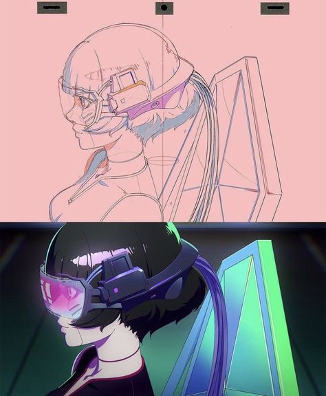 Cyberpunk Edgerunners Ending, Noxus League Of Legends, Kuvshinov Ilya, Ilya Kuvshinov, Animation Storyboard, Cyberpunk Edgerunners, Cyberpunk Anime, Face Drawing Reference, Let You Down