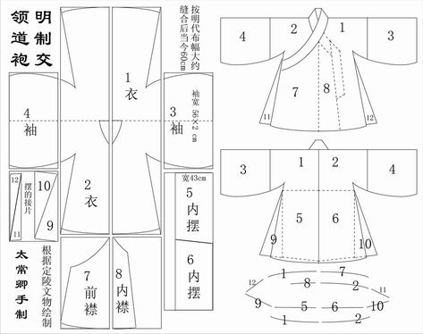 classical crossover | this pattern shows the period pattern … | Flickr Hanfu Pattern, Buddhist Clothing, Male Hanfu, Chinese Clothing Traditional, Hanfu Men, Sewing Men, Japanese Traditional Clothing, Circular Knitting Machine, Crafts Sewing Patterns