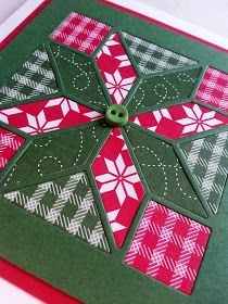 Quilted Cards, Quilt Cards, Because Of Him, Quilt Care, Stampin Up Christmas, Christmas Quilts, Christmas Quilt, Holiday Catalog, Christmas Cards Handmade