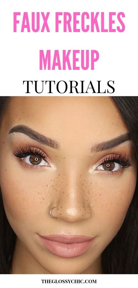 How To Draw On Freckles, Diy Freckles Makeup, Freckles Makeup Look, Diy Freckles, Faux Freckles Tutorials, Freckle Pattern, Faux Freckles Makeup, Makeup Tips Lips, Freckles Makeup