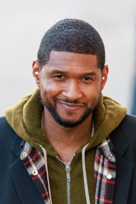 Usher's Orange Hair Color: See Photos Usher Fashion, Orange Hair Color, Duke Dennis, Usher Raymond, Hair Color Orange, Subtle Ombre, Dark Skin Men, Broken Screen, Curvy Barbie