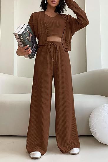 Chocolate Brown Outfit Aesthetic, Mocha Outfit, Brown Outfits, Outfit Brown, Long Sleeve Suit, Beachy Outfits, Track Suits, Bodycon Casual, Outfits Woman