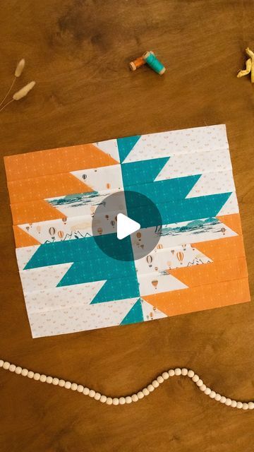 Art Gallery Fabrics® on Instagram: "Step into the magic of the Southwest with our Aztec quilt block, brought to life by the stunning ‘Land of Enchantment’ fabrics by Becca Plymale (@becca.plymale.creative). 🌄✨🌵 ⁠
⁠
📌 Fabric requirements for a finished quilt block size of 20” x 16 ½”:⁠
- One 10⅞” square - Terra Imprints⁠
- One 10⅞” square - Luminaria Turquoise⁠
- One 10⅞” square - Beyond the Clouds⁠
- One 10⅞” square - Luminaria Adobe⁠
⁠
🪡 Follow along with this tutorial and let your creativity soar! ⁠
⁠
-Begin by selecting four contrasting fabrics from the Land of Enchantment collection. Cut a 10⅞” square from each fabric.⁠
-Pair up two contrasting fabrics with their right sides facing each other, placing the lighter fabric on top and its design facing upwards. Repeat this for the othe Aztec Quilt Block Patterns, Arizona Quilt Patterns, 16 Block Quilt Patterns, Southwest Quilt Patterns, Aztec Quilt Pattern, Quilting Basics, Aztec Quilt, Southwest Quilts, Creative Fabric