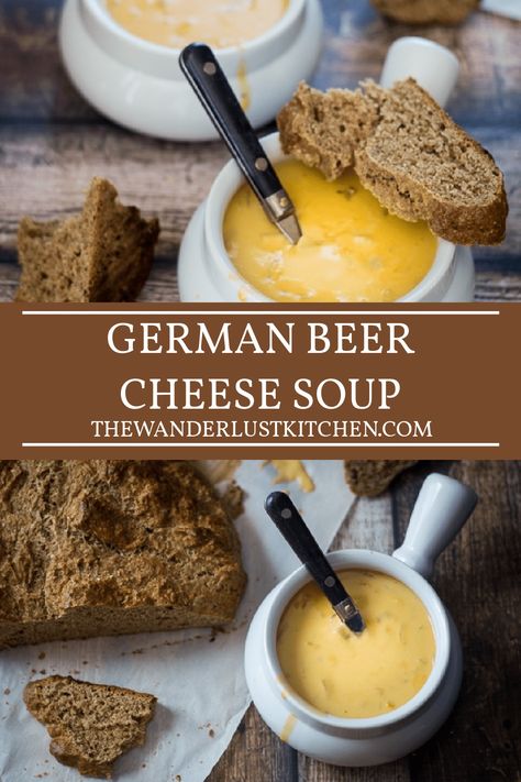 German Beer Cheese, Beer Cheese Soup Recipes, Beer Soup, Soup Pairings, Beer Cheese Soup, Cheese Soup Recipe, German Food Authentic, Beer Cheese Soups, Cheese Soup Recipes