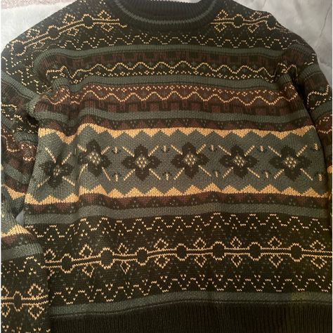 Grandpa Sweater Comfy Fit Brand New With Tags Never Worn Got Off Of Rowe Dark Academia Sweaters, Cozy Sweatshirt Aesthetic, Goblin Core Fashion, Grant Core, Grandpa Sweater Aesthetic, Granpa Sweater, Alice Kirkland, Thrifted Sweaters, Grandpa House