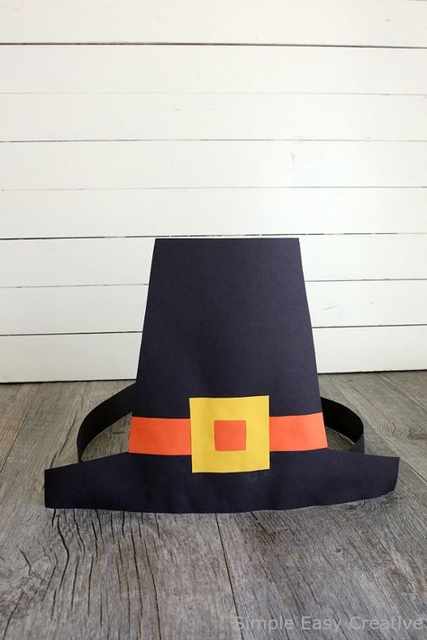 HOW TO MAKE PILGRIM HATS Pilgrim Hats For Kids, Diy Pilgrim Hat, Pilgrims Hats For Kids, Pilgrim Hat Craft, Fall Art For Toddlers, Thanksgiving Hats, Prek Thanksgiving, Pilgrim Outfit, Preparing Thanksgiving Dinner