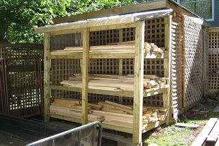 WP Wood Working: Lumber Storage Shed Outdoor Lumber Storage, Diy Lumber Storage, Pallet Deck Diy, Lumber Storage Rack, Timber Storage, Lumber Rack, Kayak Storage Rack, Storage Shed Organization, Diy Storage Rack