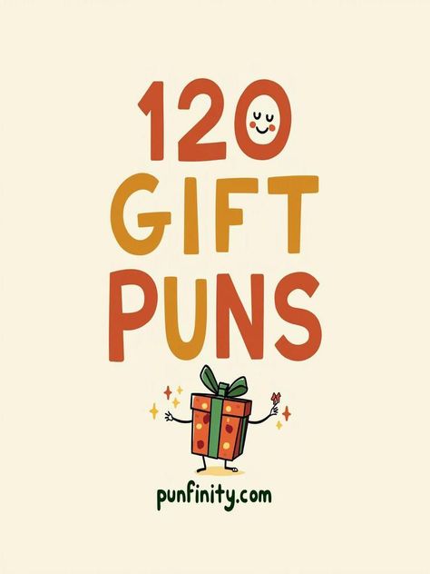 gift puns Pun Thank You Gifts, Christmas Pun Gift Ideas, Christmas Pun Gifts, Thank You Puns Gift Ideas, Pun Gifts For Boyfriend, Cute Puns Motivation, Christmas Gift Puns, Encouraging Puns, Gift Puns