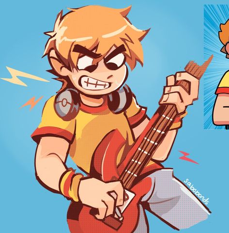 Scott Pilgrim Fanart, Bryan Lee O Malley, Scott Pilgrim Comic, Scott Pilgrim Vs. The World, Vs The World, Cartoon Crossovers, Scott Pilgrim, Character Design Animation, Art Style Inspiration