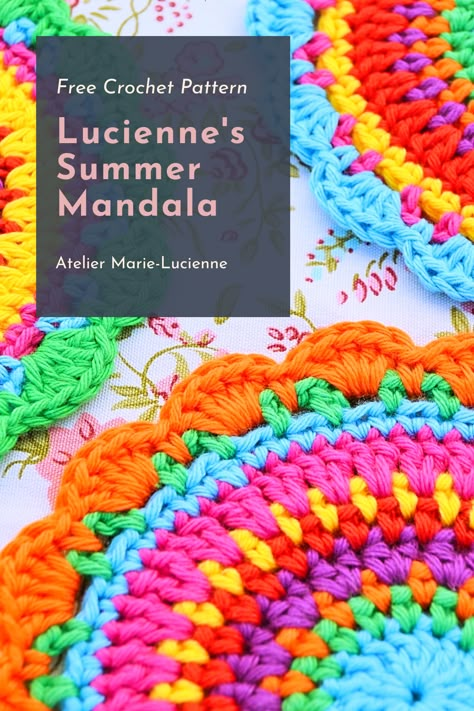 Crochet Round Mandala Free Pattern, Crochet Cd Mandala Pattern, Crochet Mandala Tutorial, Crochet Mandala Pattern Easy, Simple Crochet Mandala, Mandala Crochet Free Pattern Circles, Crochet Medallions Free Pattern, Mandela Crochet Free Pattern, Mandala Free Crochet Pattern