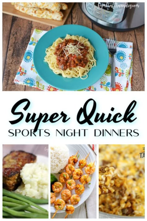 Dinner For Football Night, Soccer Night Dinners, Dinner For Sports Nights, Practice Night Dinner Ideas, Football Night Dinner Ideas, On The Go Dinners, Sports Night Dinners Quick Meals, Busy Night Dinner, Ground Beef And Cabbage