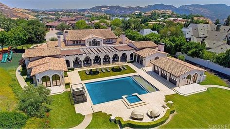 Tamar Braxton's $15M Calabasas Estate for Sale | realtor.com® Mediterranean House Numbers, Calabasas Homes, Mansion Homes, Calabasas California, Mediterranean Mansion, Mansion Floor Plan, Mega Mansions, Mediterranean Home Decor, Richest In The World