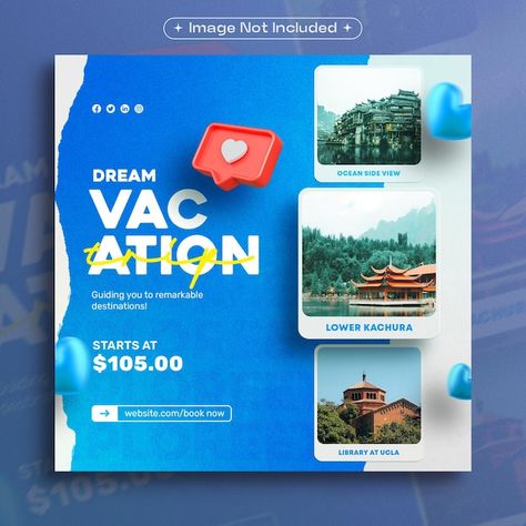 Travel Post Ideas Instagram, Travel Ads Design, Travel Social Media Design, Travel Flyer Design, Holiday Social Media Posts, Travel Advertising Design, Travel Creative, Travel Post, Travel Advertising