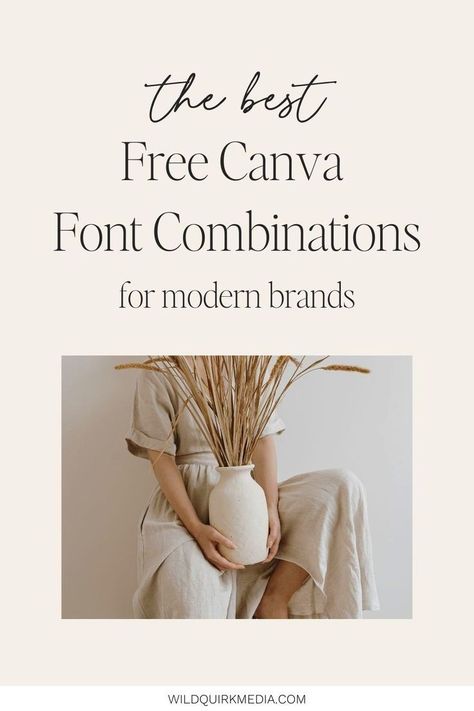 The Best FREE Canva Font Combinations for Modern Brands | Typography Font | Branding Inspiration Font Combinations Aesthetic, Retro Font Combinations, Free Font Combinations, Best Font Combinations, Modern Logo Design Minimalist, Canva Font Combinations, Simple Modern Fonts, T Shirt Fonts, Modern Fonts Free