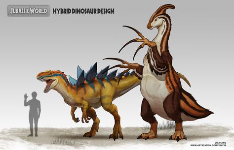 ArtStation - Hybrid Dinosaur Design, LU ZHANG Jurassic World Hybrid, Myths & Monsters, Hybrid Art, Dinosaur Images, Beast Creature, Dinosaur Pictures, Jurassic World Dinosaurs, Paleo Art, Fantasy Beasts