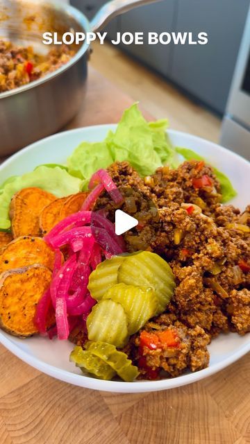 Olivia Adriance ♡ | SLOPPY JOE BOWLS✨ this healthier take on a recipe that I grew up loving has become a recent favorite in our house! Kyle’s mom grew up... | Instagram Ground Meat And Bell Pepper Recipes, Sloppy Joe Bowl, Sloppy Joes Bowls, Lamb Dinner, Wheat Free Recipes, Gym Food, Sloppy Joe, Dinner Entrees, Beef Stock