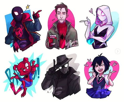 Spider-verse art by Mossygator on Instagram Spiderman Into The Spider Verse Fanart, Spider Man Spider Verse Fanart, Spiderman Into The Spider Verse Art, Spider Man Into The Spider Verse Fanart, Spiderman Across The Spider Verse Draw, Spider Verse Comic Art, Spider Man Across The Spider Verse Gwen, Into The Spider Verse Drawing, Spider Man Into The Spiderverse Fanart