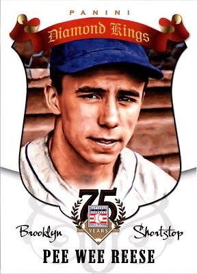 Dodgers Blue Heaven: 2014 Panini Hall of Fame 75th Anniversary Baseball - The Diamond Kings Dodger Insert Cards #60 Pee Wee Reese Dodgers Nation, Vida Blue, Baseball Legends, Mlb The Show, Brooklyn Dodgers, Baseball Quotes, Dodgers Fan, Go Big Blue, Dodger Blue