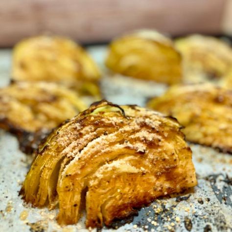 Roasted cabbage with miso butter and bread crumbs - a great vegetable side dish Roasted Cabbage Recipes, Miso Butter, Vegetable Side Dish, Roasted Cabbage, Cabbage Recipe, Vegetarian Cabbage, Vegetable Side, Cabbage Recipes, Culinary Arts