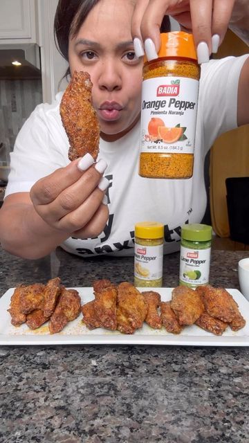 Orange Pepper Seasoning, Orange Pepper Wings, Orange Pepper Seasoning Recipes, Orange Pepper Chicken Wings, Wing Ding Recipes, Quick Easy Chicken Recipes For Dinner, Kimmies Kreations, Kimmys Kreations, Chicken Wings Flavors