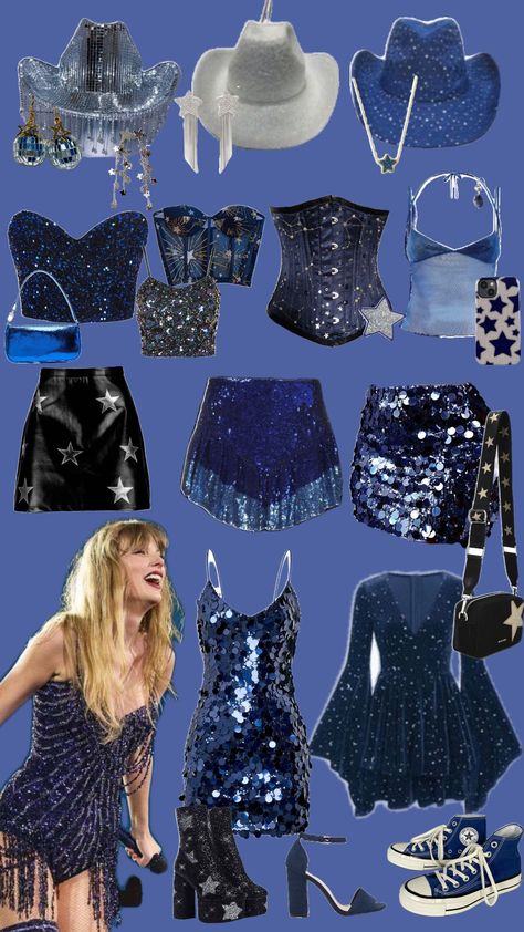 midnights outfit eras tour Taylor swift 💙 Eras Tour Outfits Cold, Midnights Outfit Aesthetic, Midnights Era Tour Outfit Ideas, Eras Tour Outfits For Cold Weather, Midnights Eras Tour Outfit Ideas, Midnight Era Outfits, Eras Tour Inspo Outfit, Midnights Outfit Ideas, Taylor Swift Style Outfits