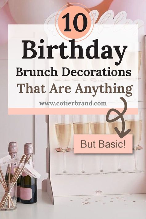 Planning a celebration in advance? Ensure you find the best birthday brunch decorations with us so your party goes off with a bang! birthday brunch decor | birthday brunch decorations | diy brunch party | birthday brunch ideas | brunch party decor Brunch 50th Birthday Party, Birthday Brunch Table Decor, Diy Birthday Brunch Ideas, 35th Birthday Brunch Ideas, Teenage Brunch Party, Birthday Party Brunch Ideas, 24th Birthday Brunch Ideas, Birthday Brunch Games, Birthday Brunch Party Decorations Color Schemes