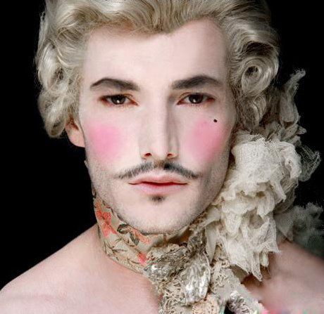 GAY ART PHOTOGRAPHY: COLOR ME GAY Marie Antoinette Makeup, Drag Make-up, Rococo Fashion, Drag King, Regency Period, Photographie Portrait Inspiration, Male Makeup, Portrait Inspiration, Marie Antoinette