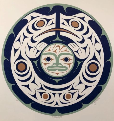 Coast Salish Art, Salish Art, Alaska Art, Coast Salish, Pacific Northwest Art, Haida Art, Vision Quest, Long House, Lino Art