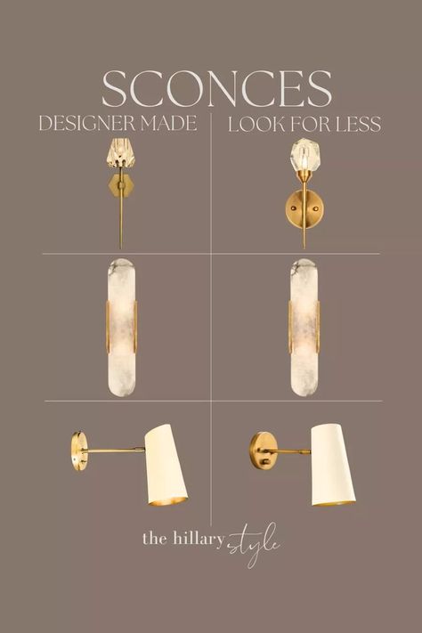 Sconces: Designer Made or Look for Less? Sconces, Home Decor, Lighting, Marble Decor, RH Inspired, Designer Inspired, Look for Less, Luxe for Less, Lights, Home Improvement, Organic Modern, Modern Lighting, Home Refresh, Wall Lighting, Wall Sconces, McGee and Co, Studio McGee, Amazon, Amazon Home, Amazon Lighting, Amazon Home Decor, Found It on Amazon, Lumens Modern Bathroom Sconces, Amazon Lighting, Organic Modern Bathroom, Found It On Amazon, Luxe For Less, Mcgee And Co, Lighting Wall Sconces, Home Refresh, Marble Decor