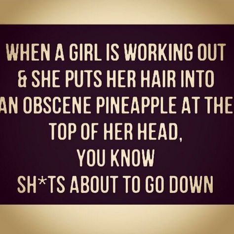 First of all, you’ve mastered your “entering beast mode” routine. | 25 Things That Happen When You Start Getting Fit Workout Hair, Gym Humour, Gym Memes Funny, Fitness Memes, Funny Health Quotes, Health Humor, Gym Hairstyles, Fit Girl Motivation, Women Who Lift