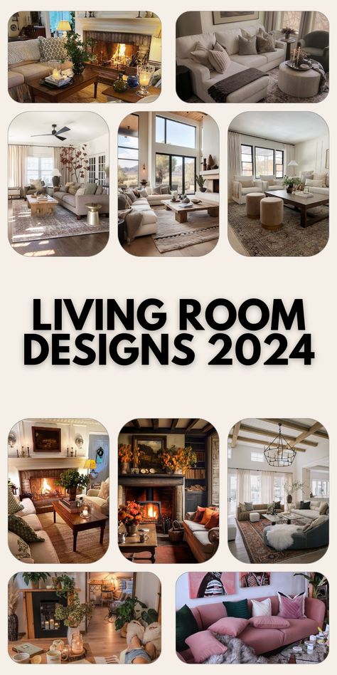 Discover 2024’s Trendsetting Living Room Designs: Modern Luxury, Cozy Spaces, and Personalized Elegance Await Cozy Boho Living Room Inspiration Modern, Living Room Inspiration 2024, Warm And Cozy Living Room Designs, Living Room Inspiration Cozy Modern, Living Room Designs With Fireplace, Cozy Boho Living Room Inspiration, Cozy Small Spaces, Hygge Decor Living Rooms, Living Room Designs Modern Luxury