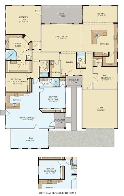 Generation House Plans, Master Suite Floor Plans, Next Gen Homes, Ranch Plans, Multigenerational House Plans, Multigenerational House, Inlaw Suite, House Printable, Family Houses